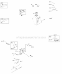 Controls Ignition Diagram and Parts List for 214707-0114-E1  Briggs and Stratton Engine
